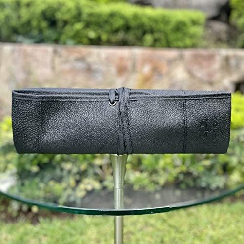 Premium Calf Leather Chefs Knife Storage Roll Bag