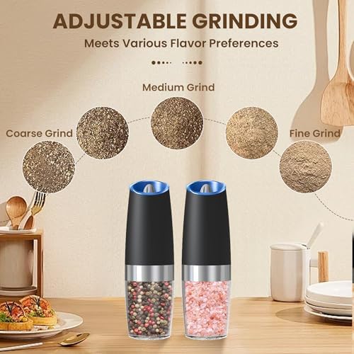 Battery Operated Salt and Pepper Grinder Set