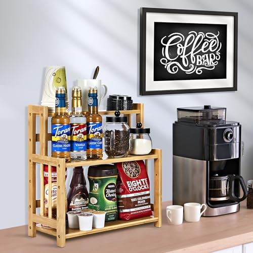 Sorbus 3-Tier Bamboo Spice Storage Organizer