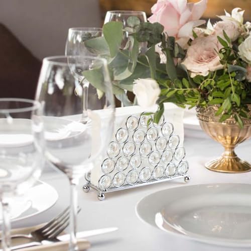 Crystal Napkin Holder Luxury Silver Design