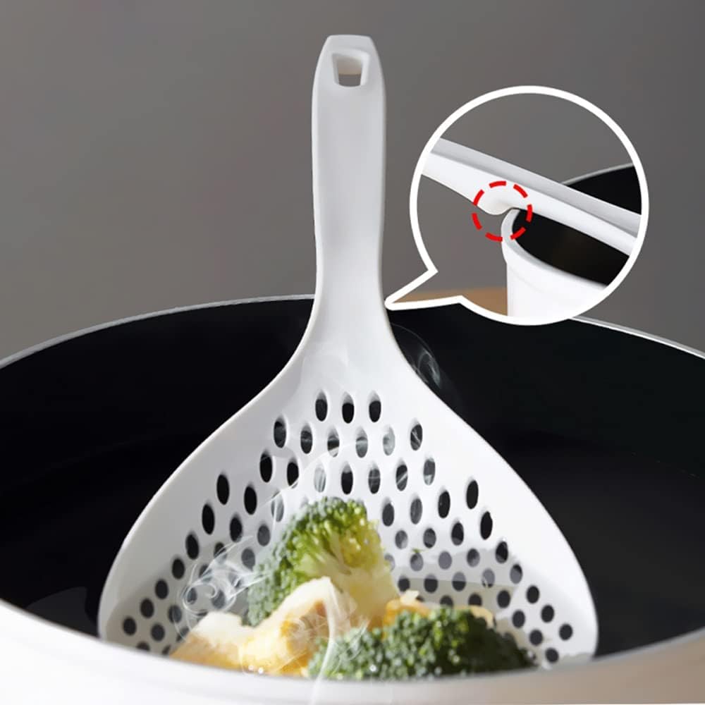 High-Quality 2-Piece Strainer Scoop for Kitchen Heat-Resistant Durable