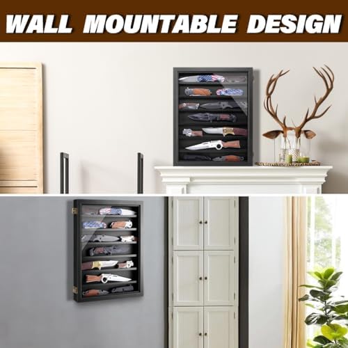 ULTRGEE Wall Mounted Knife Display Case