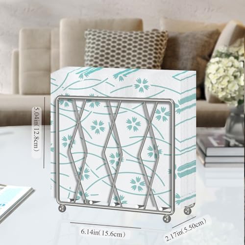 Modern Metal Napkin Holder Silver