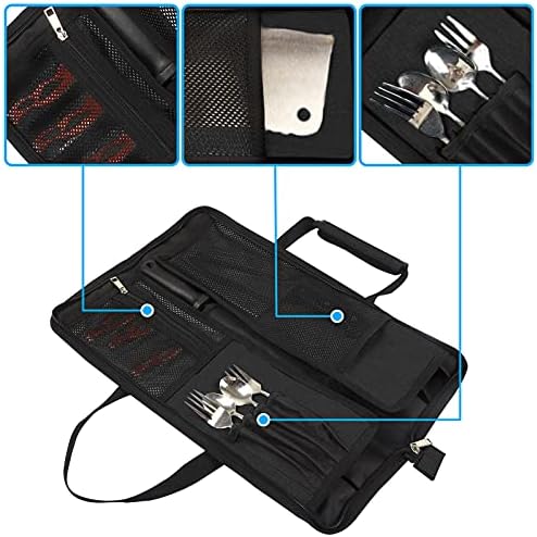 Premium Heavy Duty Chef Knife Roll Bag for Easy Storage Carry