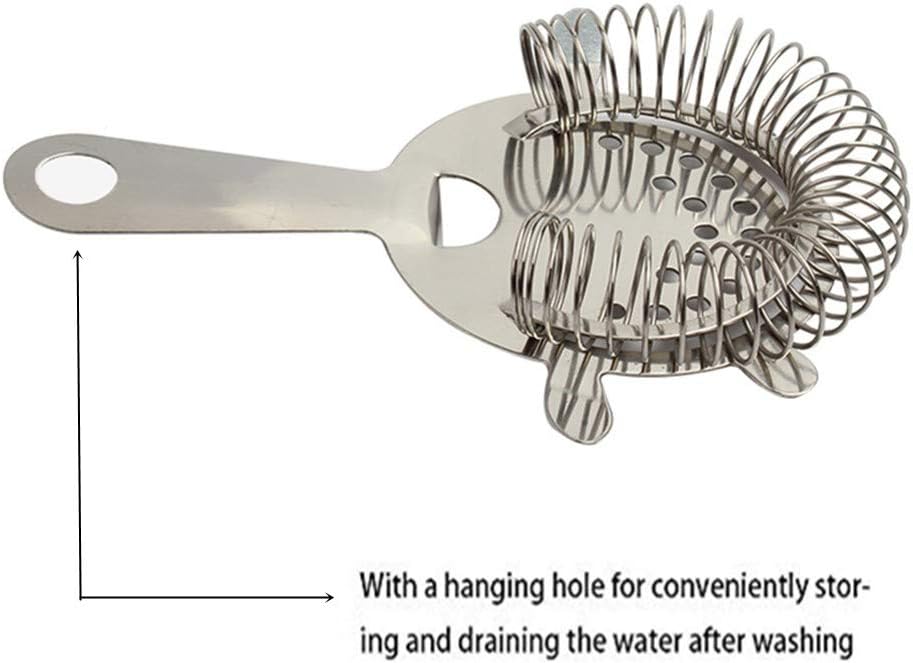 2 Pack Stainless Steel Cocktail Strainer