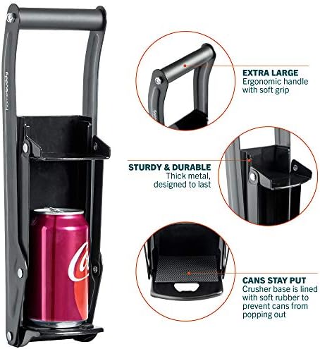 HomeBuddy Aluminum Can Crusher - Compact Sturdy for Recycling