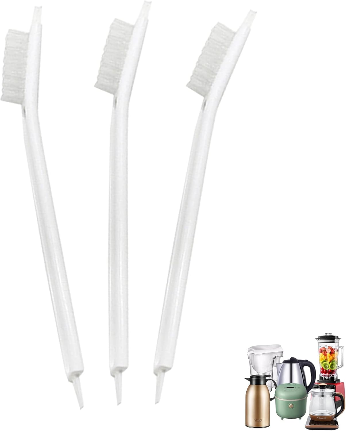 TTYGRHQ 3-Piece Fruit Juicer Clean Brush Set