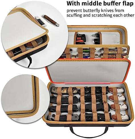 ANKHOHKnife Case for Pocket Knives Brown