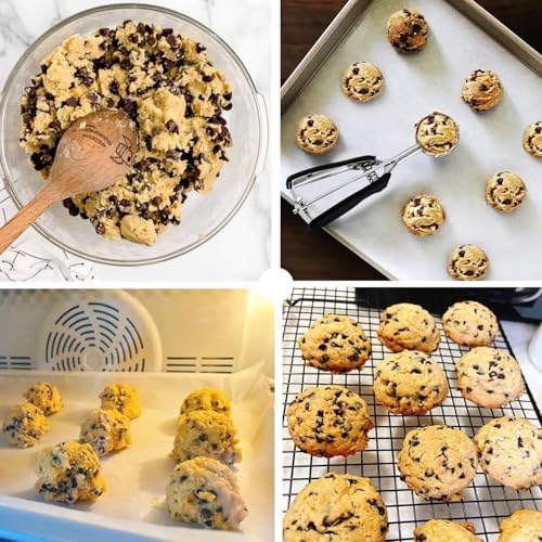 3-Sized Cookie Scoop Set for Baking