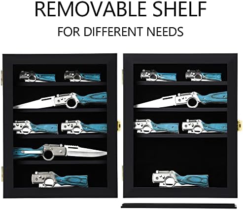 Professional Display Case for Pocket Knives Anti-UV Protection Easy to Move