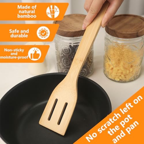 HAKSEN 6PCS Bamboo Cooking Utensils Set 1