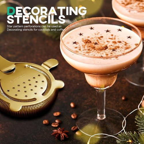 Sturdy Stainless Steel Cocktail Strainer for Bartending