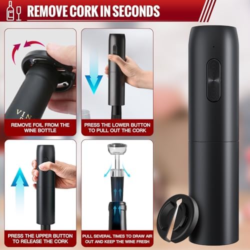 Electric 4-in-1 Wine Opener Set