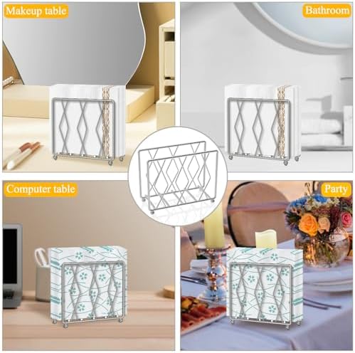 Modern Metal Napkin Holder Silver