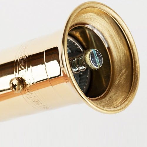 Elegant Greek Pepper Mill Set Genuine Brass Salt Pepper 9 8 Perfect Gift