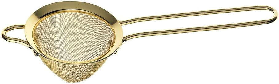 The Perfect Gold-Trimmed Cocktail Strainer