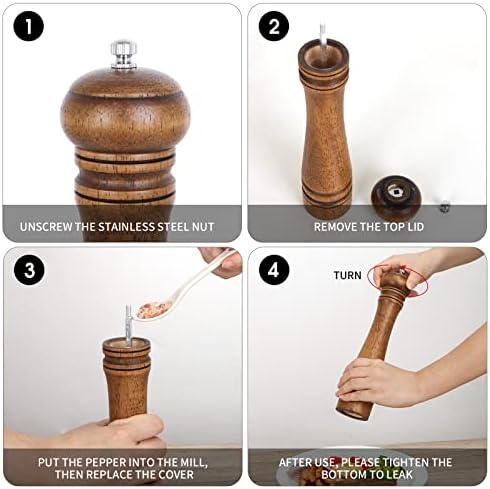 XWXO Oak Loss-Glazed Pepper Mill