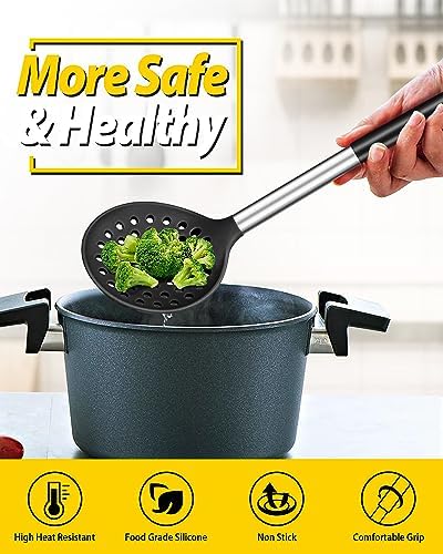 Premium Kitchen Ladle Strainer Set for High Heat and Easy Cooking