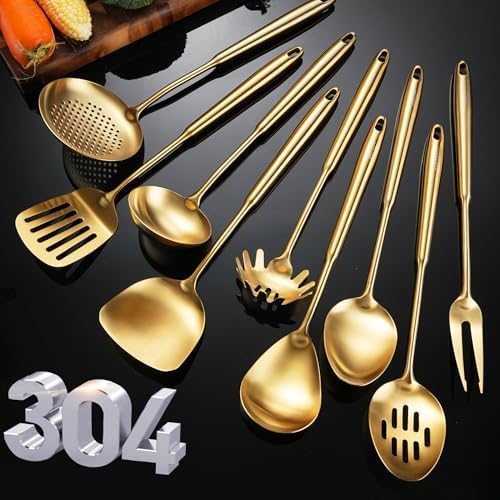 9-Piece Stainless Steel Cooking Utensils Set
