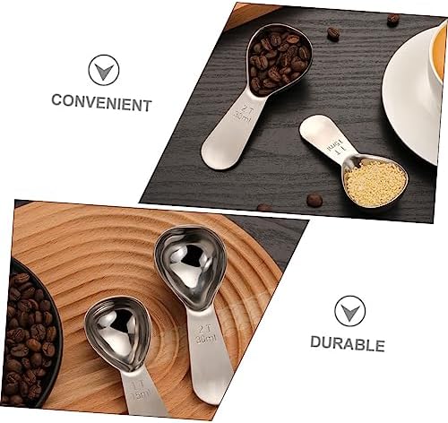 Cabilock 3-Piece Stainless Steel Measuring Spoons Ergonomic Design Stackable Kitchen Tools