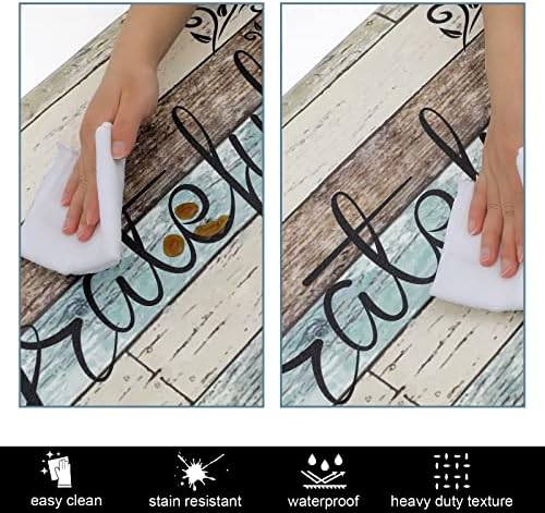 Comfort Non-Slip Kitchen Mat Set for Standing DeskFarmhouse Style