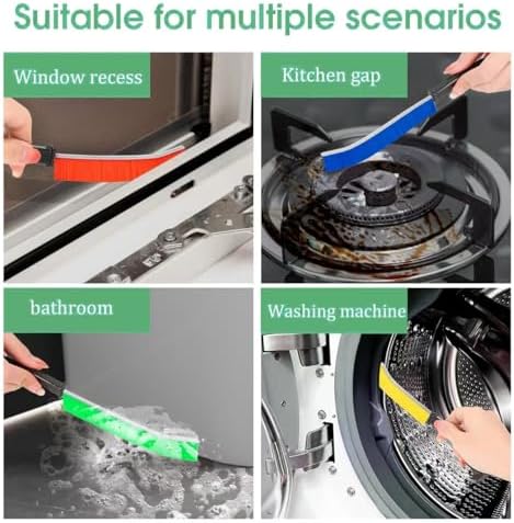 6Pcs Multifunctional Corner Cleaning Brush Kitchen Bathroom Grout Brush
