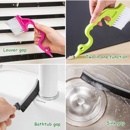 26-Piece Compact Cleaning brushes set for Small Spaces