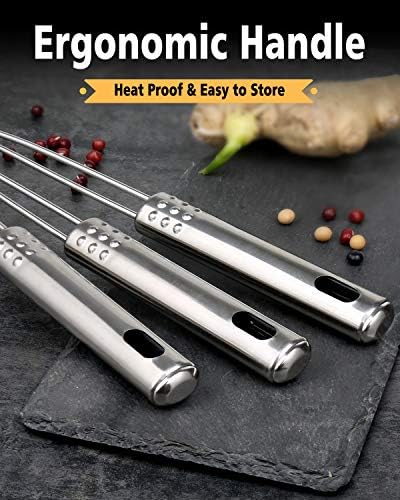 Sturdy Stainless Steel Spider Strainer Set - Easy Cooking Frying Tool