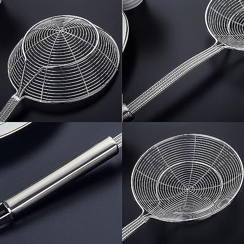 Durable Stainless Steel Skimmer Strainer Spoon Set Easy to Clean and dishwasher Safe