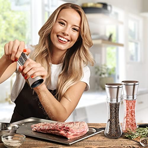 Premium Salt and Pepper Grinder Set of 2