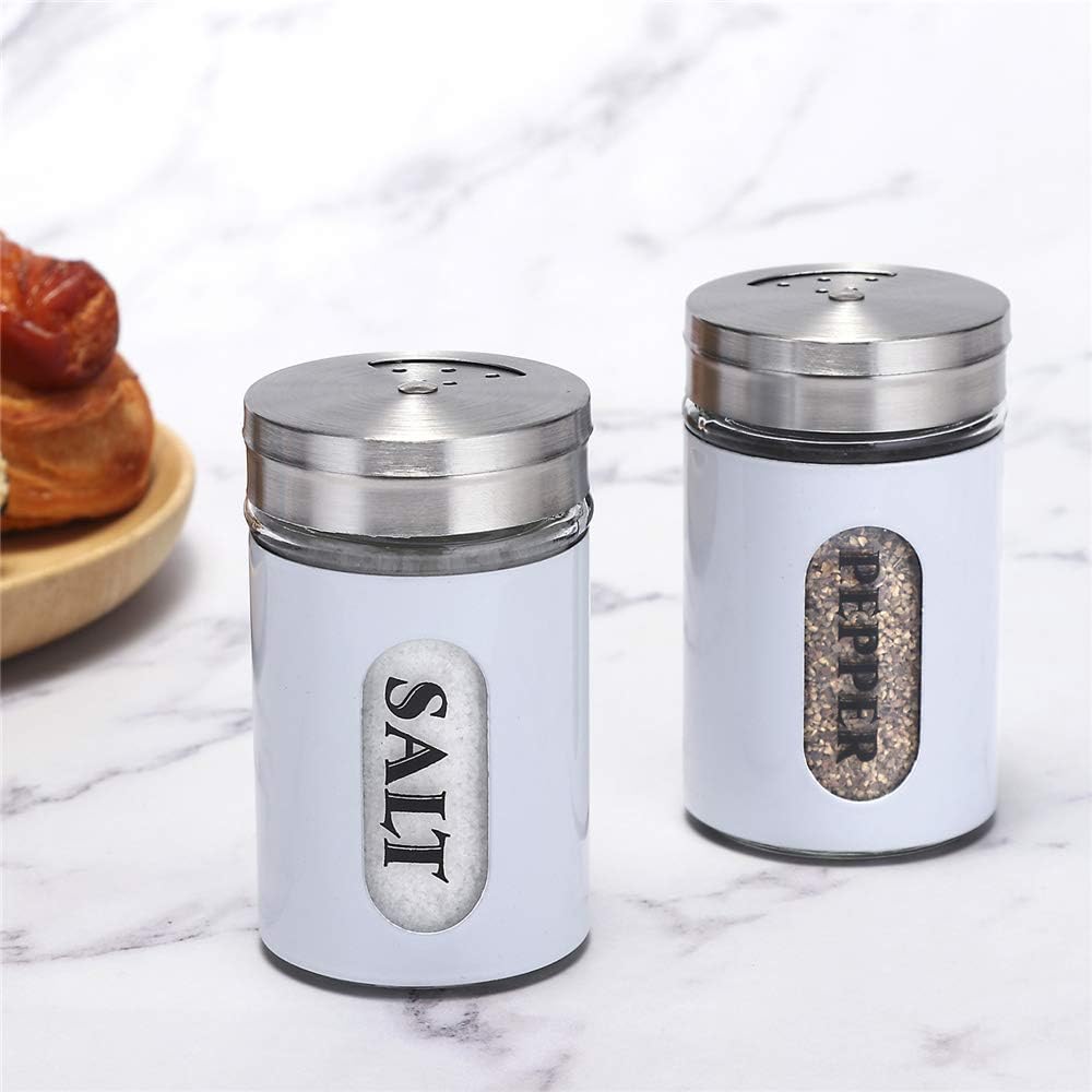 Premium Salt Pepper Shakers Set White