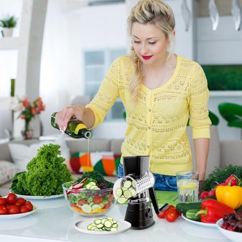 Experience the Convenience of Nonnis Kitchen - 3 Blade Manual Cheese Grater