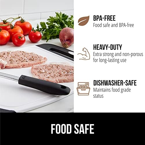GORILLA GRIP 3-Piece BPA-Free Reversible Kitchen Cutting Board Set