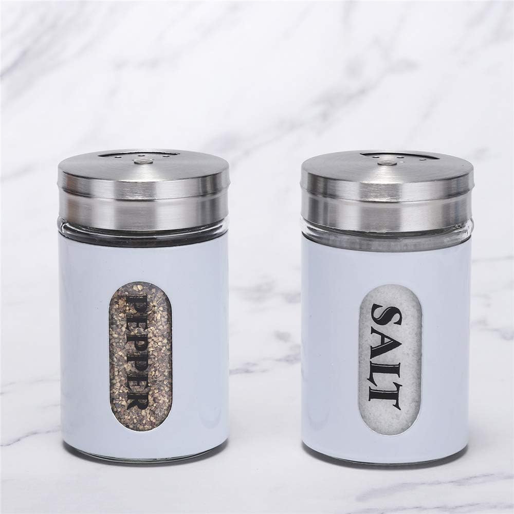 Premium Salt Pepper Shakers Set White
