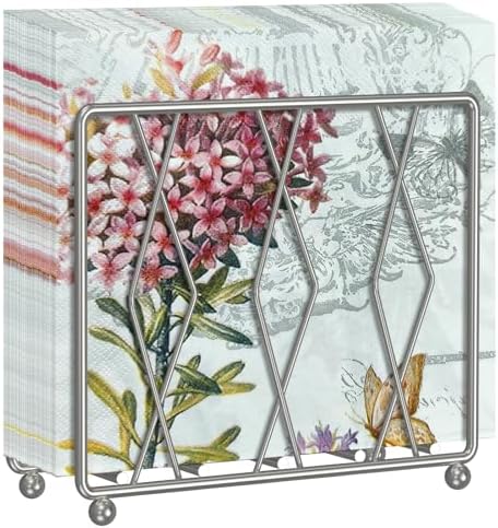 Modern Metal Napkin Holder Silver