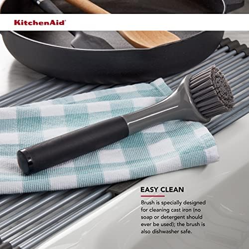 Preserve Seasoning with KitchenAid Cast Iron Sink Brush