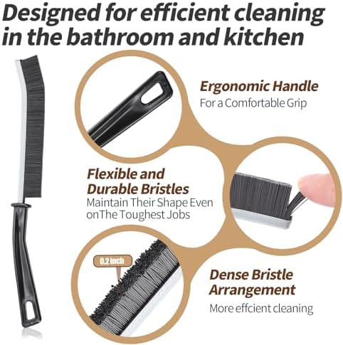 7 Pcs Multifunctional Hard Bristle Crevice Cleaning Brush Set