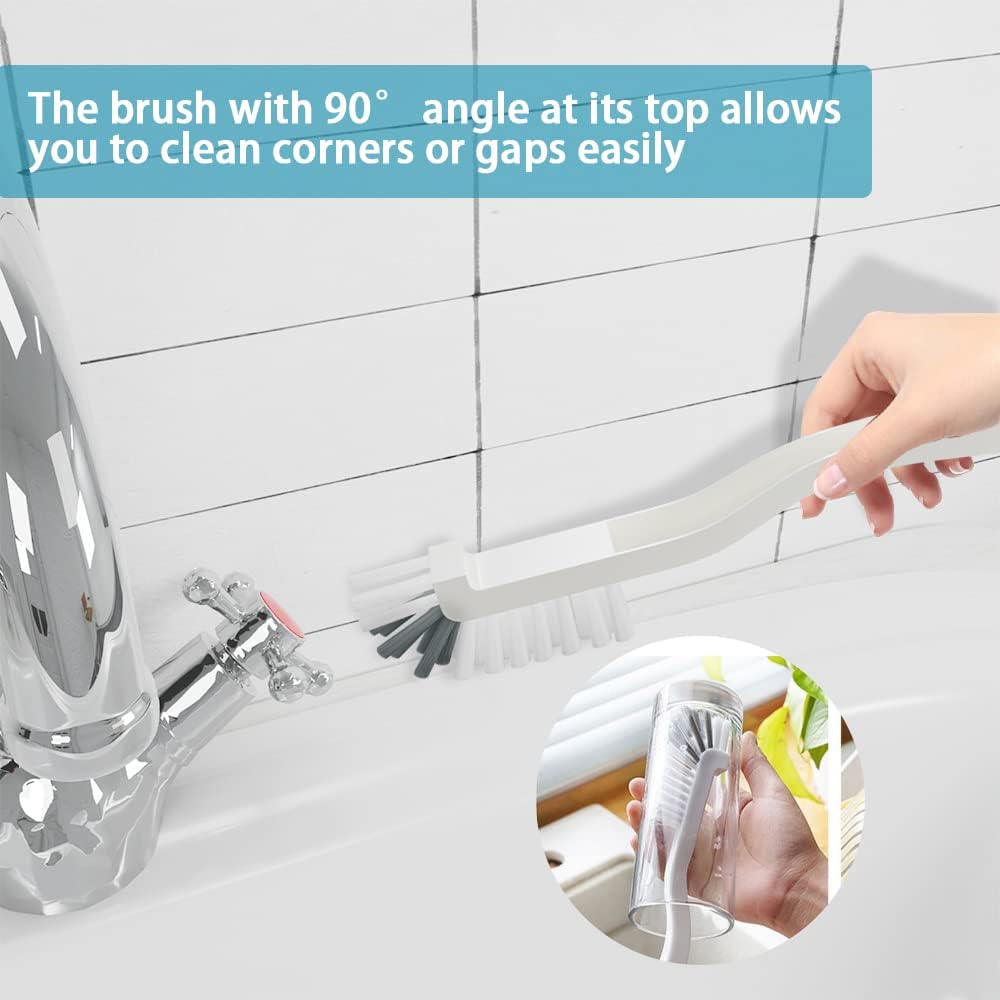 6-Piece Kitchen and Bathroom Cleaning Brush Set