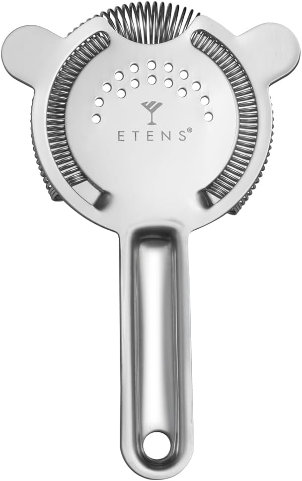 Stainless Steel Cocktail Strainer Silver Reusable Bar Tool for Drinks