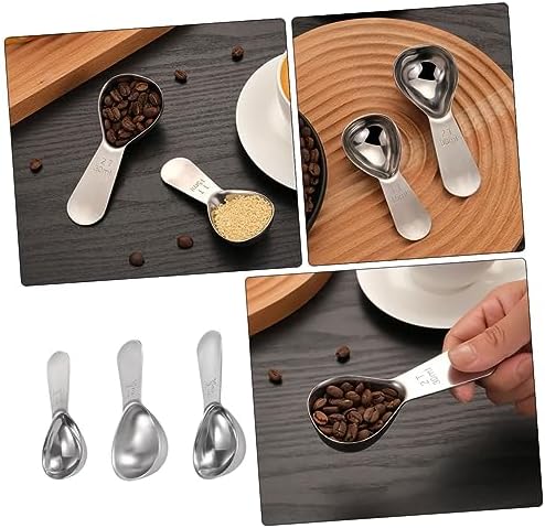 Cabilock 3-Piece Stainless Steel Measuring Spoons Ergonomic Design Stackable Kitchen Tools