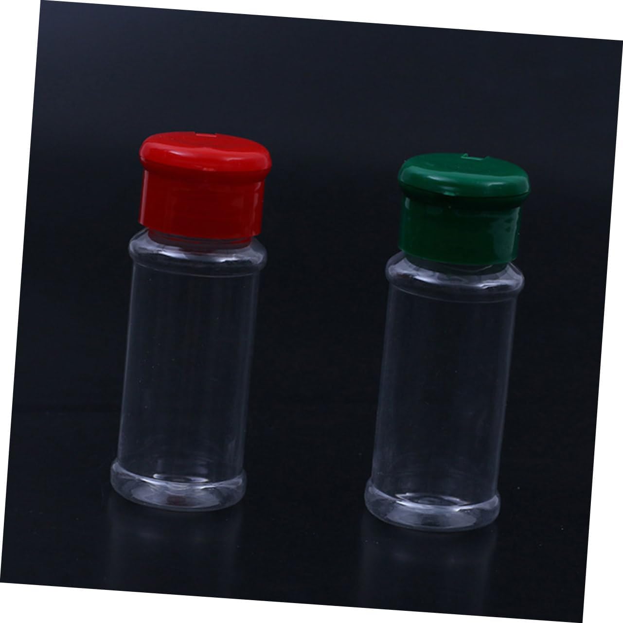 VINTORKY 24-Piece Green Plastic Seasoning Bottle Set