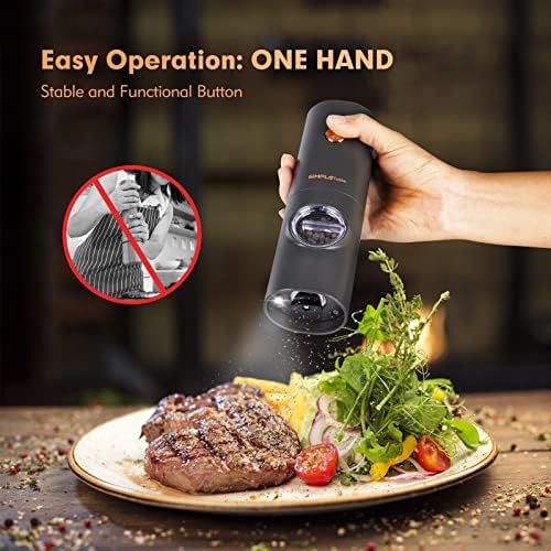 SIMPLETASTE Electric Salt and Pepper Grinder Set