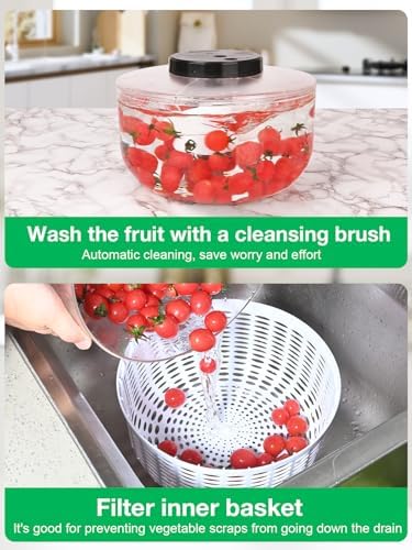 Fast Powerful Electric Salad Spinner