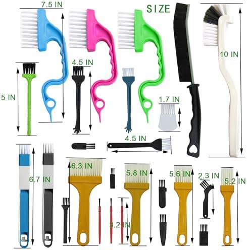 26-Piece Compact Cleaning brushes set for Small Spaces