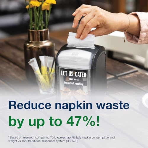 Tork Xpressnap X4 - Durable Tabletop Napkin Dispenser Black