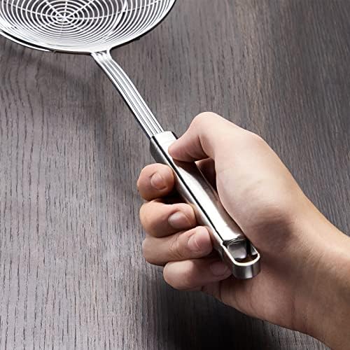 Eisinly Deep Fry Strainer Spoon Stainless Steel Kitchen Tool with Handle