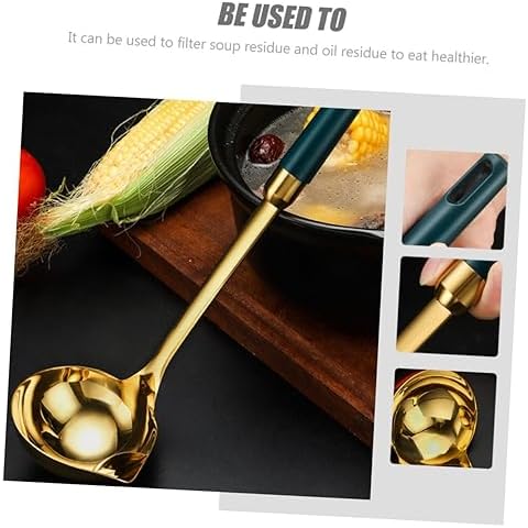 BESPORTBLE 1pc Stainless Steel Soup Ladle Fat Separator