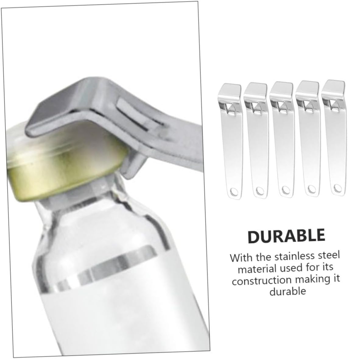 Cabilock 5pcs Stainless Steel Bottle Openers