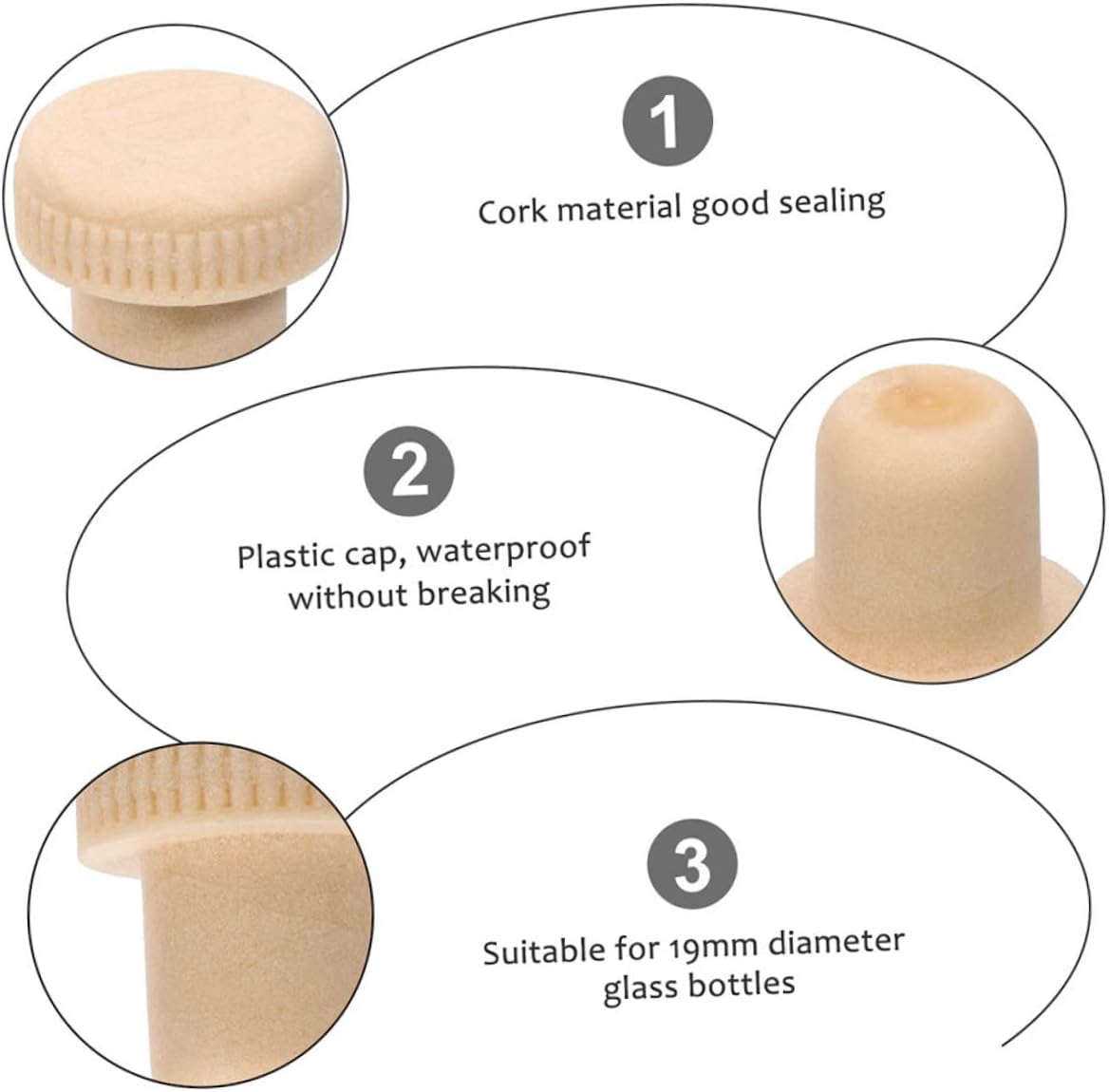 Alipis 40 Pcs Wine Stoppers Reusable