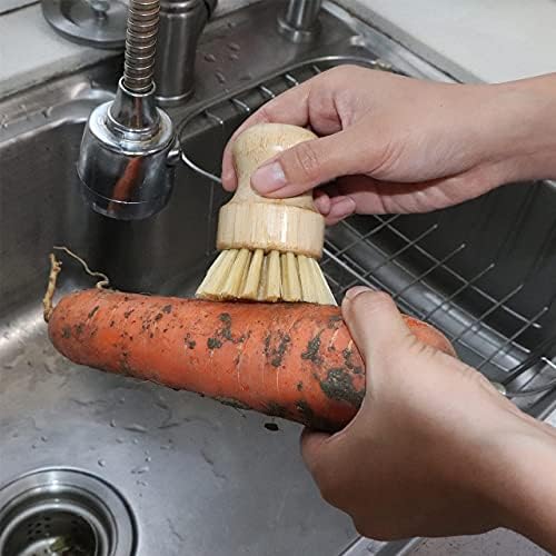Bamboo Dish Scrub Brush Set for the Perfect Kitchen Helper